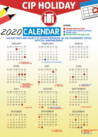 菲律賓克拉克小美國CIP語言學校，2020最新行事曆公告! 為明年度假旅遊提早安排規劃