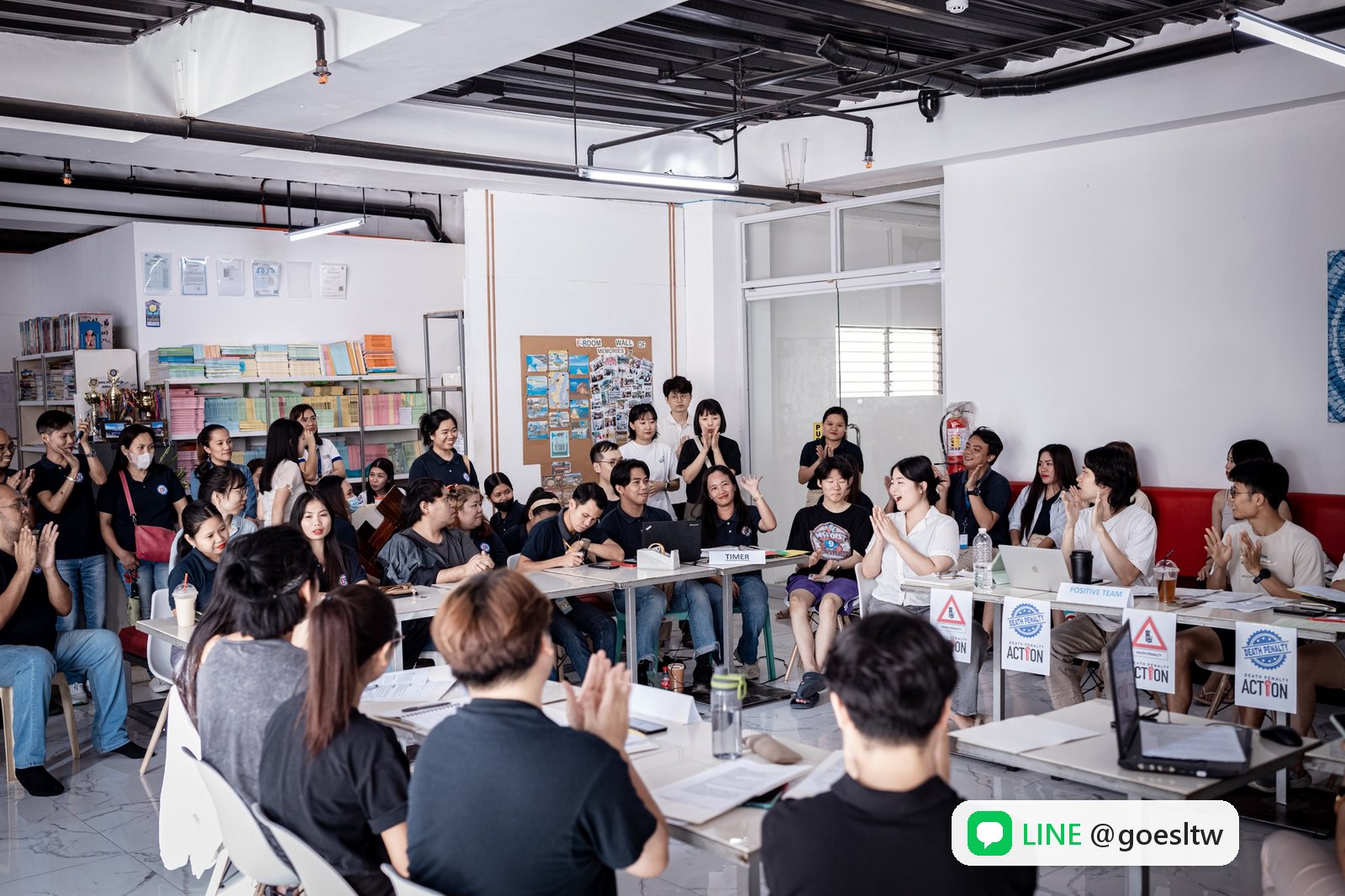 EROOM 校內辯論比賽,各隊同場較勁