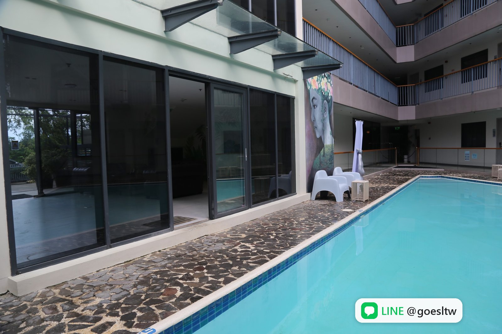 CBOA Ocean Suites 宿舍中庭泳池