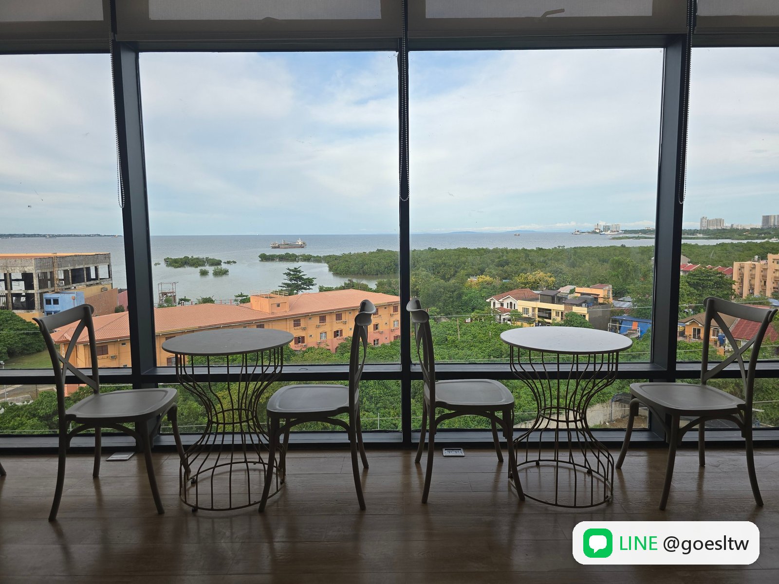 CBOA Ocean Suites 頂樓交誼廳的海景