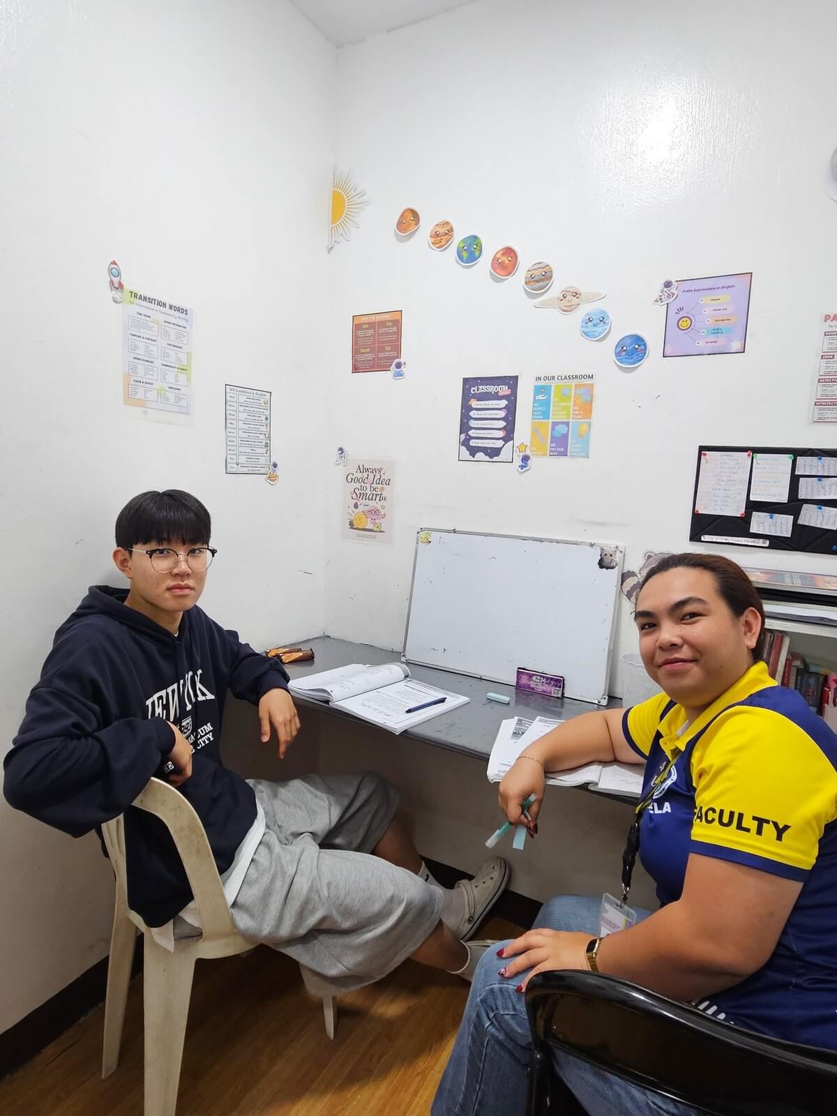 BELA 一對一上課,青少年學生和老師